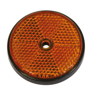 REFLECTEUR RONDE 70MM ORANGE 2PCS