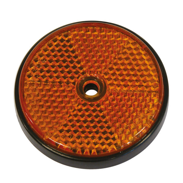 REFLECTEUR RONDE 70MM ORANGE 2PCS