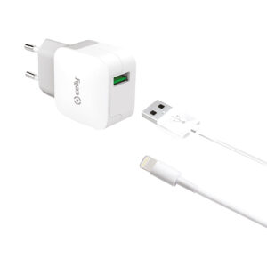 CELLY CHARGEUR SECTEUR MFI USB 2,4A BLAN