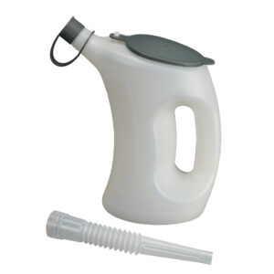 BROC GRADUE ET COUVERCLE, FLA, PE, 1 L,