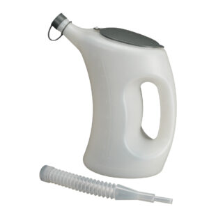 BROC GRADUE ET COUVERCLE, FLA, PE, 5 L,