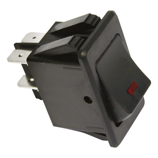 INTERRUPTEUR LED ROUGE 12V 35A 35X19MM