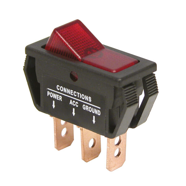 INTERRUPTEUR ON/OFF ROUGE 12V 20A