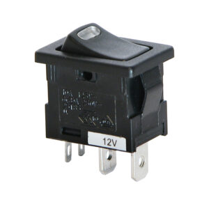 INTERRUPTEUR LED ROUGE 12V 10A 19X12MM