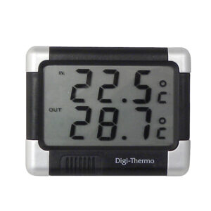 THERMOMETRE INTERIEUR/EXTERIEUR NOIR/ARG
