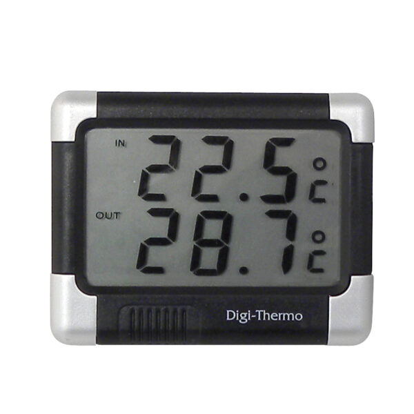 THERMOMETRE INTERIEUR/EXTERIEUR NOIR/ARG