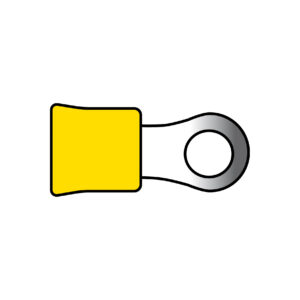 COSSES DE CABLES 674 JAUNE 10PCS