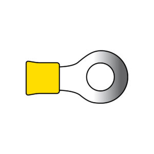 COSSES DE CABLES 676 JAUNE 10PCS
