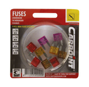 FUSIBLES MINI ASSORTI 3-10A 9PCS