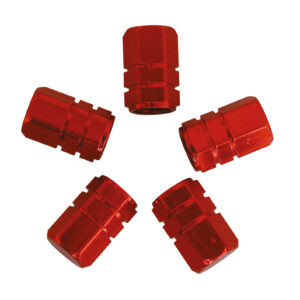 CHACHES DE VALVE PISTON 5PCS ROUGE