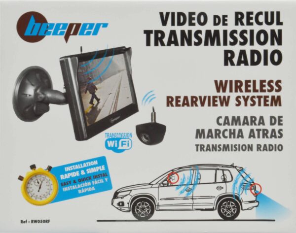 Caméra de recul sans fil + écran 5' BEEPER RW050RF – Image 2