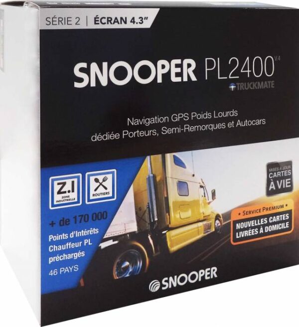 GPS Poids lourds SNOOPER PL2400 - carto gratuite à vie – Image 7