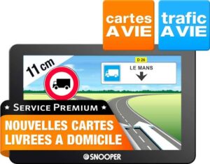 GPS Poids lourds SNOOPER PL2400 - carto gratuite à vie