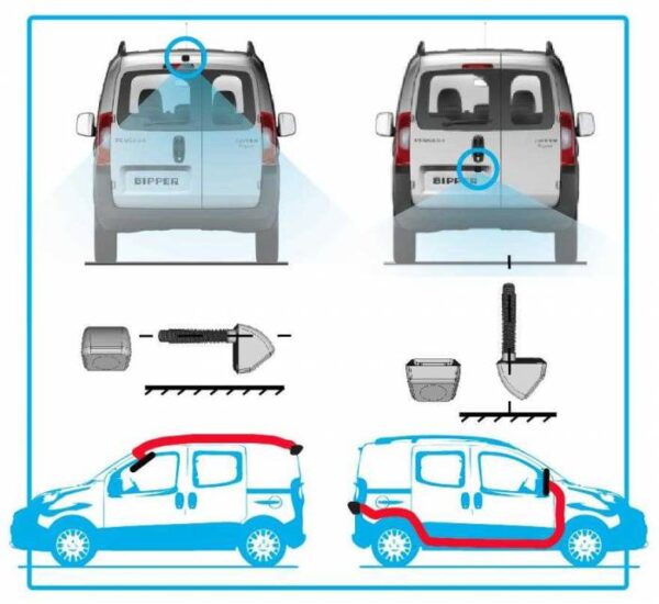 Caméra de recul BEEPER RW075LDV spéciale utilitaire – Image 5