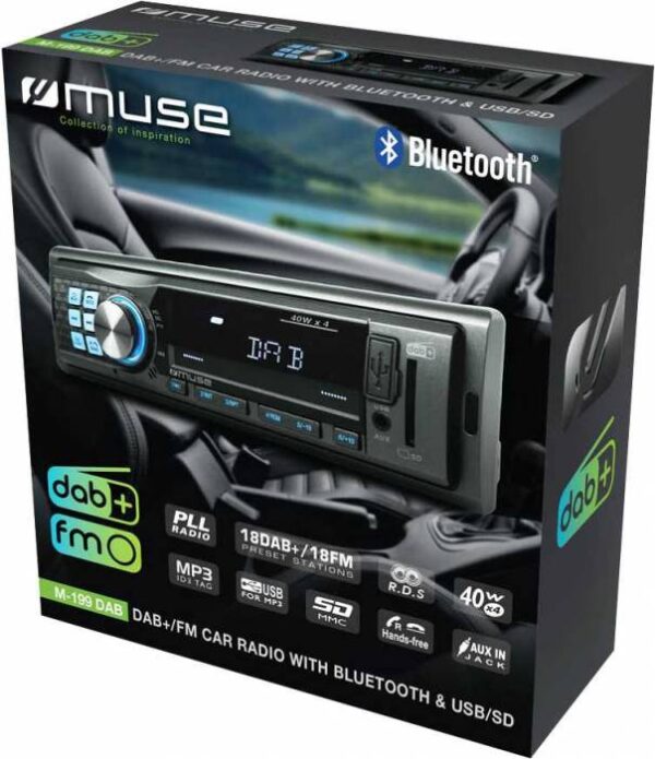 Autoradio Numérique DAB+/USB/Bluetooth MUSE M-199 DAB – Image 3