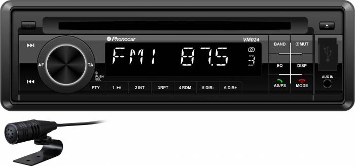 Autoradio CD/MP3/USB Bluetooth DAB PHONOCAR VM024 24V - Auto M&M