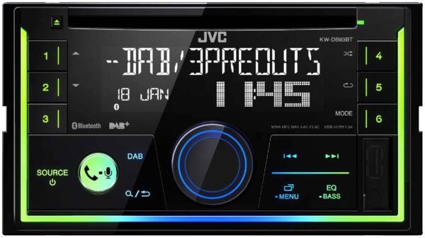 Autoradio double DIN CD/DAB+/USB/Bluetooth JVC KW-DB93BT – Image 2
