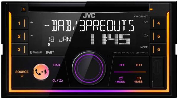 Autoradio double DIN CD/DAB+/USB/Bluetooth JVC KW-DB93BT – Image 3