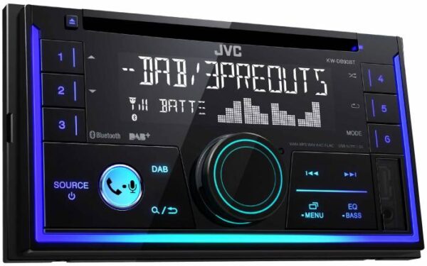 Autoradio double DIN CD/DAB+/USB/Bluetooth JVC KW-DB93BT – Image 4