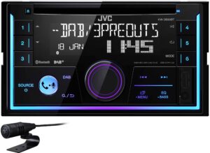 Autoradio double DIN CD/DAB+/USB/Bluetooth JVC KW-DB93BT