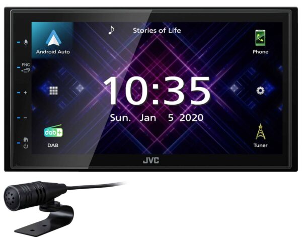 Autoradio multimédia 2 DIN DAB+/USB/Bluetooth JVC KW-M565DBT
