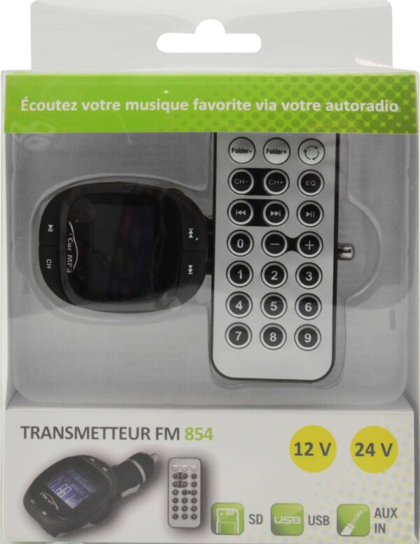 Transmetteur FM USB/SD 12/24V + télécommande – Image 2