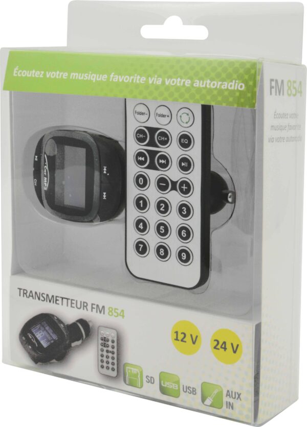 Transmetteur FM USB/SD 12/24V + télécommande – Image 3