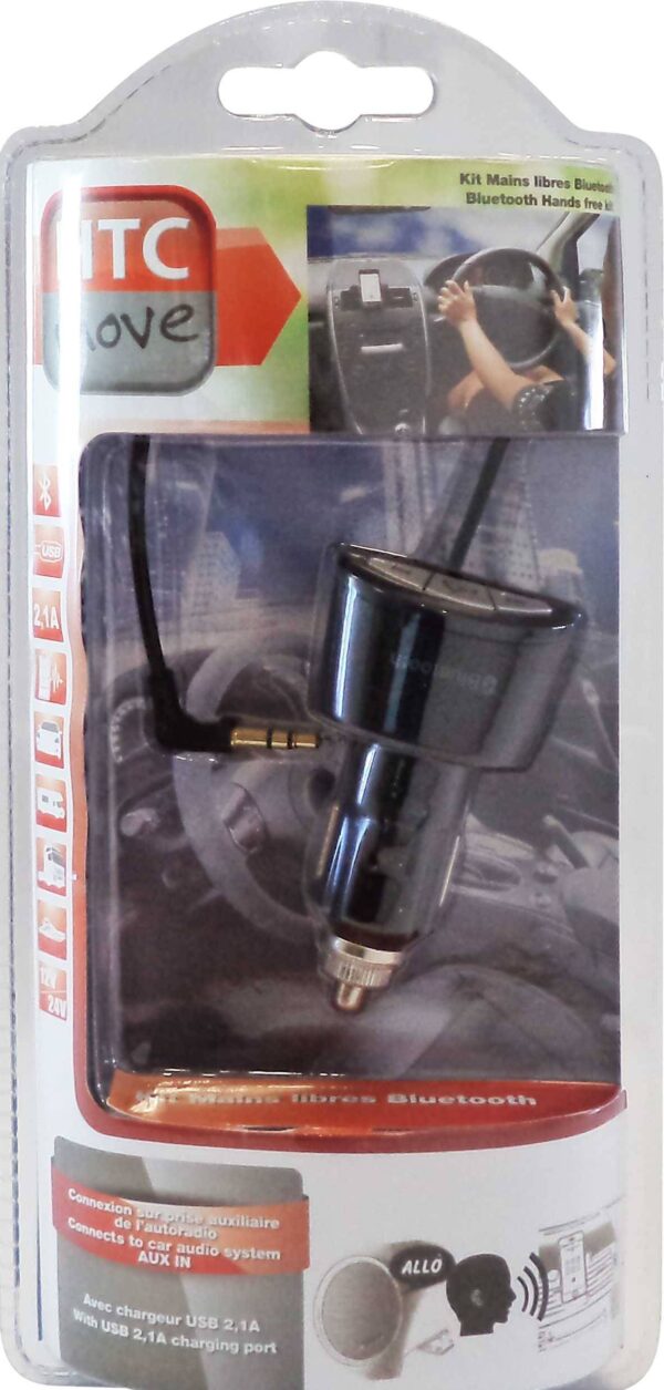 Kit mains-libres Bluetooth 12/24V recharg. sur aux. 2.1A – Image 2