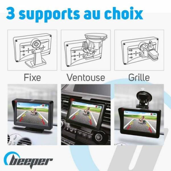 Caméra de recul solaire + écran 4,3'' BEEPER – Image 2