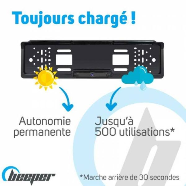 Caméra de recul solaire + écran 4,3'' BEEPER – Image 3