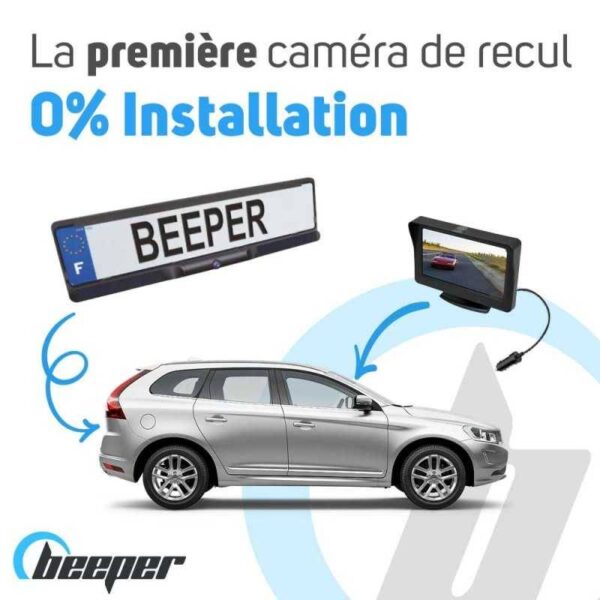 Caméra de recul solaire + écran 4,3'' BEEPER – Image 6
