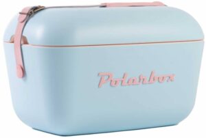 POLARBOX
Glacière 12L Bleu Pop - logo et sangle roses - POLARBOX