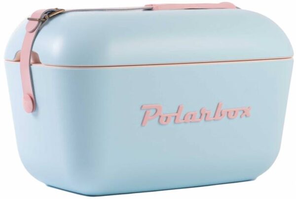 POLARBOX
Glacière 12L Bleu Pop - logo et sangle roses - POLARBOX
