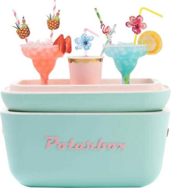 POLARBOX
Glacière 20L Turquoise Pop - logo et sangle roses - POLARBOX – Image 3