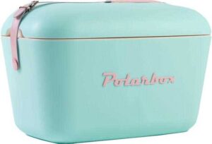 POLARBOX
Glacière 20L Turquoise Pop - logo et sangle roses - POLARBOX