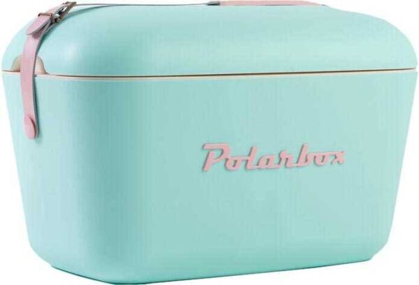 POLARBOX
Glacière 20L Turquoise Pop - logo et sangle roses - POLARBOX