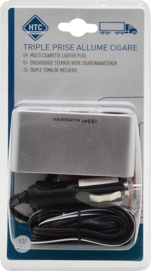 Adaptateur triple prise AC USB A et USB C HTC EQUIPEMENTS – Image 2
