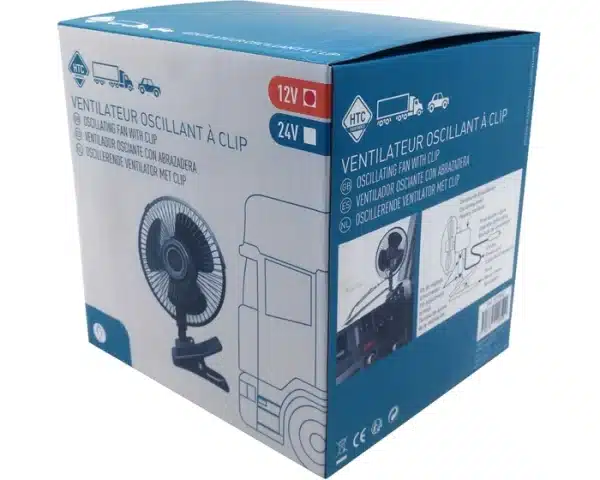 Ventilateur 12V oscillant clip – Image 2