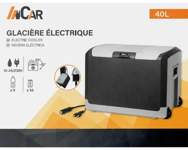 Glacière thermoélectrique 12V-24V/230V INCAR 40L – Image 2